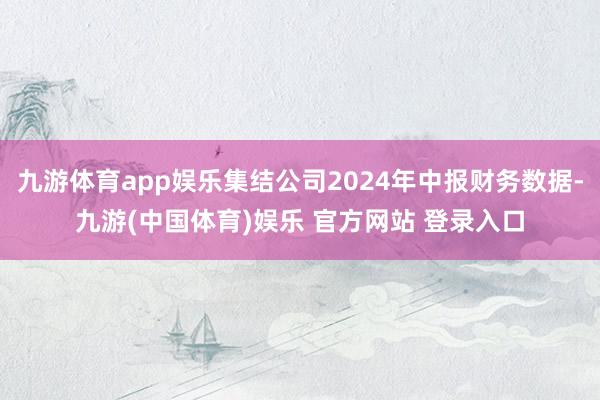 九游体育app娱乐集结公司2024年中报财务数据-九游(中国体育)娱乐 官方网站 登录入口